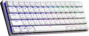 Cooler Master SK622 Silver White Wireless 60% Mechanical Keyboard with Low Profile Red Switches, New and Improved Keycaps, and Brushed Aluminum Design