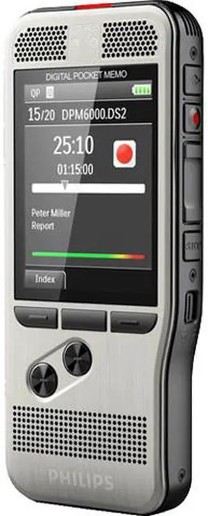 Philips DPM6000 PocketMemo Digital Voice Recorder with Push Button