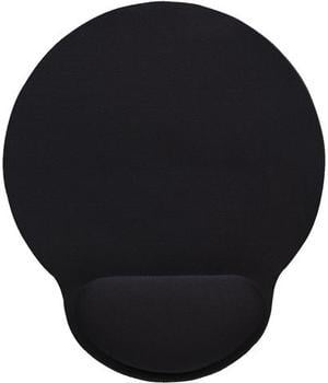 Manhattan Products 434362 Manhattan Wrist-Rest Gel Mouse Pad, Black - Gel material promotes proper hand and wrist position