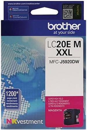 Brother LC20EMS INKvestment Super High Yield (XXL Series) Magenta Ink Cartridge