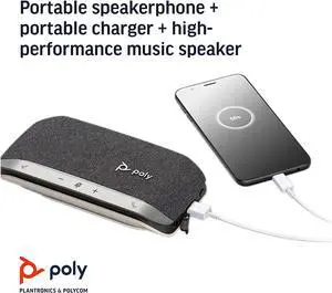 Poly - Sync 20+ Bluetooth Speakerphone - Personal Portable Speakerphone - Noise & Echo Reduction - USB-A Bluetooth Adapter - Compatible to connect to your PC/Mac/Cell Phone - Works with Teams, Zoom Poly - Sync 20+ Bluetooth Speakerphone - Personal Portable Speakerphone - Noise & Echo Reduction - USB-A Bluetooth Adapter - Compatible to connect to your PC/Mac/Cell Phone - Works with Teams, Zoom
