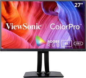 ViewSonic VP2785-4K 27 Inch Premium IPS 4K Monitor with Advanced Ergonomics, ColorPro 99%A AdobeRGB Rec 709, 14-bit 3D LUT, Eye Care, 65W USB C, HDMI, DP for Home and Office