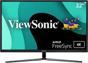 ViewSonic VX32114KMHD 32 Inch 4K UHD Monitor with 99 sRGB Color Coverage HDR10 FreeSync HDMI and DisplayPort