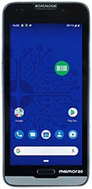 DATALOGIC MEMOR 20 PDA MOBILE COMPUTER FULL TOUCH WIFILTE UNLTRA SLIM 2D IMAGER GREEN SPOT ANDROID V9 GMS BLACK BATTERY USB CABLE HAND STRAP