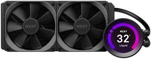 NZXT Kraken Z53 240mm - RL-KRZ53-01 - AIO RGB CPU Liquid Cooler - Customizable LCD Display - Improved Pump - Powered by CAM V4 - RGB Connector - Aer P 120mm Radiator Fans LGA 1700 Compatible