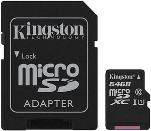 Kingston Canvas Select 64GB microSDXC Memory (Flash Memory) SDCS/64GBCR