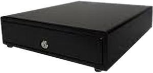 STAR MICRONICS MCD41413BKC35 CASH DRAWER BLACK 14WX13D PRINTER DRIVEN 3BILL5COIN FOR CANADA 2 MEDIA SLOTS CABLE INCLUDED