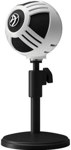 Arozzi Sfera Microphone (White) - Cardioid Pattern, Boom Arm Compatible