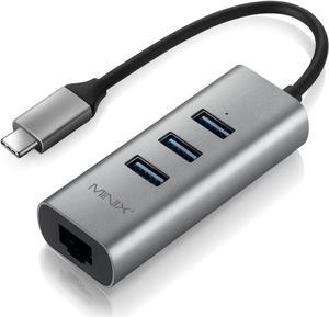 OEM Production Accessory NEO C-UEGR USB-C 3xUSB 3.0 LAN 4 Ports Gray