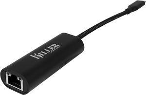 Killer E3100 USB-C 3.1 to RJ-45 2.5Gbps Ethernet Adapter