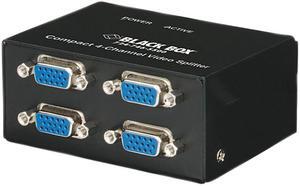 COMPACT VGA VIDEO SPLITTER - 4-CHANNEL, GSA, TAA, 45 DAY STANDARD RETURN POLICY