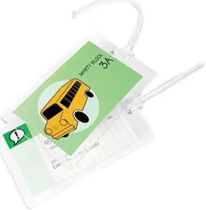Swingline GBC SelfSeal Clear Laminating Pouches, 8 mil, 2 7/8 x 4 5/8, Tag Size, 5/Pack