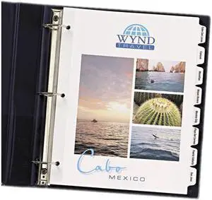 Avery Dennison - 11554 - Customizable Print-On Dividers, 8-Tab, Letter, 25 Sets