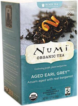 Num 10170 Organic Teas and Teasans, 1.27 oz, Aged Earl Grey, 18/Box