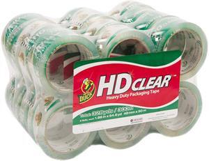 Heavy-Duty Carton Packaging Tape, 3" Core, 1.88" x 55 yds, Clear, 24/Pack 393730