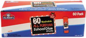 Elmer's Washable All Purpose School Glue Sticks Clear 60/Box E501