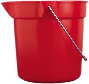 Rubbermaid Commercial BRUTE Round Utility Pail 10qt Red 2963RED