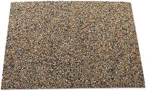 Rubbermaid RCP400300ROCK Aggregate Panel for Classic Trash Containers in River Rock - 4/PK - FG400300ROCK