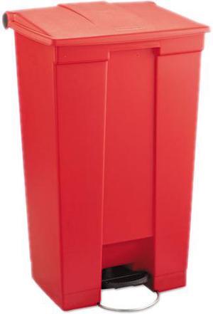 Rubbermaid Commercial Products RCP 6146 RED 32.5 Inch Medical Moble Step-On container - Red