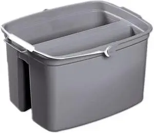 Rubbermaid Commercial Double Utility Pail 17qt Gray 2617GRA