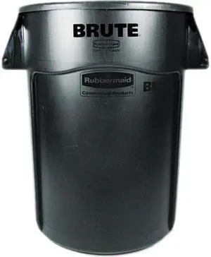 Rubbermaid - FG264360BLA - Rubbermaid Brute 2643-60 Trash Container w/Venting Channels, 44 Gallon - Black