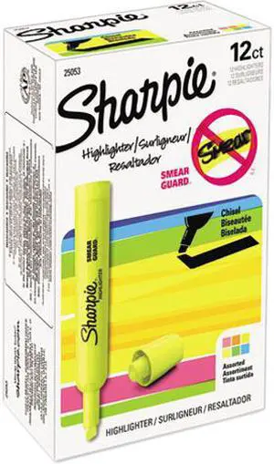Accent Tank Style Highlighter, Chisel Tip, Assorted Colors, 6/Set
