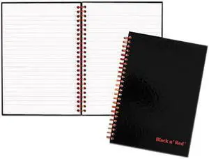 Mead Products L67000 Mead Products L67000 5.88 in. X 8.25 in. Black N ft. Red Ruled Notebook