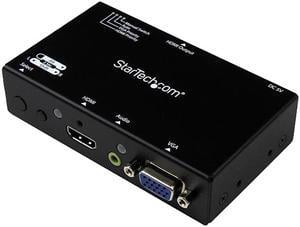 StarTech.com VS221VGA2HD 2x1 HDMI + VGA to HDMI Converter Switch w/ Automatic and Priority Switching - 1080p