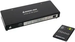 IOGEAR True 4K 4-Port Switcher with HDMI Connection GHSW8441