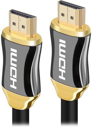 QVS 16 ft. Active Ethernet Gold Plated UltraHD 4K/60Hz 18Gbps Slim HDMI  Cable - Black HF-5M - The Home Depot