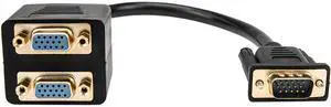 Rocstor Premium 1 ft VGA to 2x VGA Video Splitter Cable - M/F