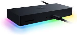 Razer Thunderbolt 4 Dock: Thunderbolt 4 Certified - 10 Ports in One - Dual 4K or Single 8K Video Output - Future-Proof & Backward-Compatible - RGB Lighting - Chroma