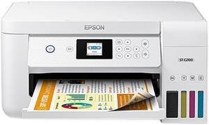Epson WorkForce ST ST-C2100 Wireless Inkjet Multifunction Printer - Color - Copier/Printer/Scanner - (5760 x 1440 dpi class) - Automatic Duplex Print - Upto 3000 Pages Monthly - 100 sheets Input ...
