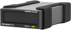 Tandberg RDX QuikStor 8882-RDX 5 TB Desktop Hard Drive Cartridge - External - Black - Desktop PC, Server, Storage System, Notebook Device Supported - USB 3.0