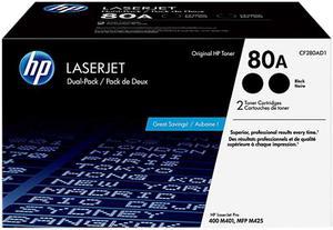 HP 80A CF280AD1 Original Laser Toner Cartridge Black 2 / Carton
