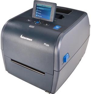 Honeywell PC43 Thermal Transfer Desktop Label Printer, LCD, Latin Font, RTC, 203 dpi, Ethernet, US Power Cord - PC43TB01100201