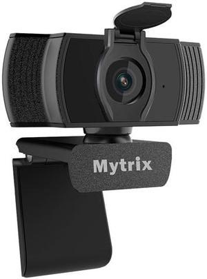 Mytrix Auto Focus Full HD 1080P Webcam With Privacy Cover Builtin Noise Cancelling Mic USB Webcam for Windows Mac PC Laptop Desktop Video Calling Conferencing Streaming Skype Zoom Facebook YouTube