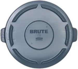 Vented Round Brute Lid, 24 1/2 X 1 1/2, Gray
