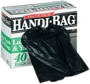 Super Value Pack Trash Bags, 33 Gallon, .7 Mil, 32.5 X 40, Black, 40/B