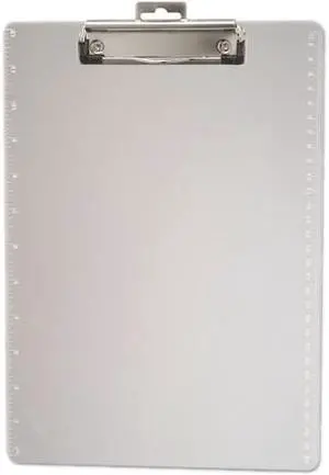 Officemate Plastic Clipboard 1/2" Capacity Holds 8 1/2 x 11 Clear 83016