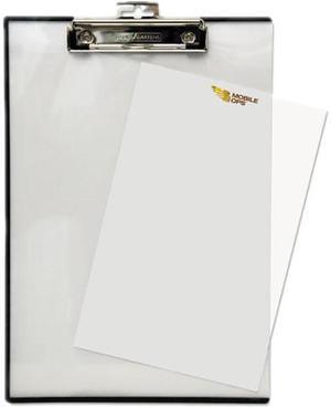 Baumgartens Quick Reference Clipboard 1/2" Capacity 8 1/2 x 11 Clear TA1611