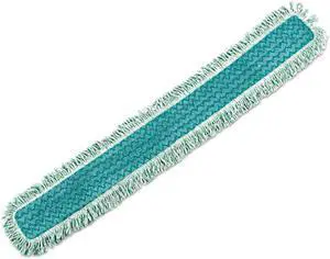 Rubbermaid Commercial Products RCP Q449 Microfiber Dust Pad with Fringe 48X5 Green - Case of 6