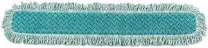 Rubbermaid Commercial Products RCP Q438 Microfiber Dust Pad with Fringe 36X5 Green - Case of 6