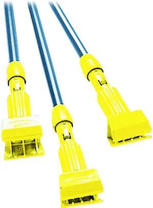 Fiberglass Gripper Mop Handle, Yellow/Gray