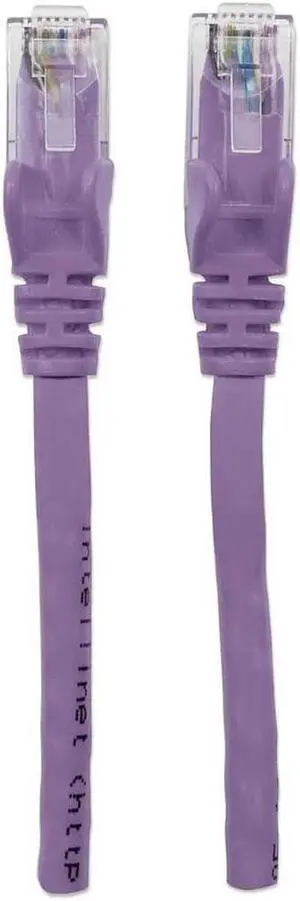 Intellinet Network Cable, Cat6, UTP RJ45 Male / RJ45 Male, 15.0 m (50 ft.), Purple