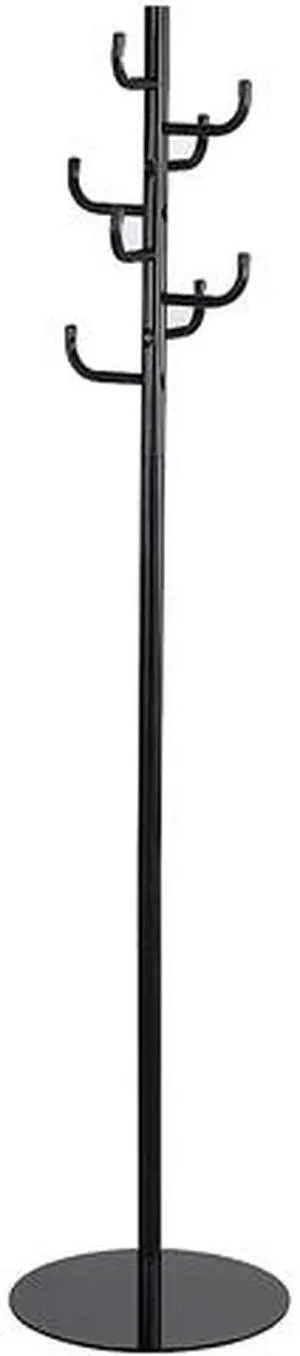SAFCO 4241BL Coat Rack,Black,69" H,Stand Alone