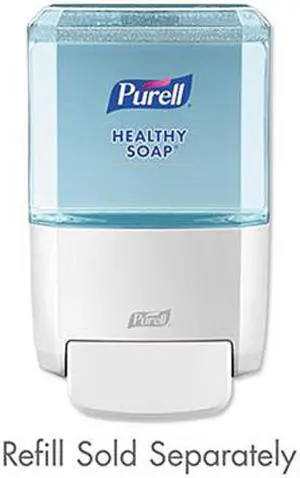 ES4 Soap Push-Style Dispenser, 1200 mL, 4.88" x 8.8" x 11.38", White 503001