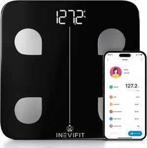 INEVIFIT Smart Body Composition Scale with Bluetooth and Free Tracking INEVIFIT APP INEVIFIT Smart Body Composition Scale with Bluetooth and Free Tracking INEVIFIT APP
