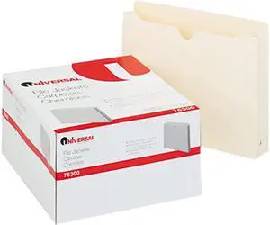 Economical File Jackets With Two Inch Expansion, Letter, 11 Point Mani