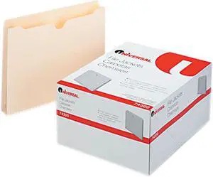 Economical File Jackets, 1 1/2 Inch Expansion, Letter, 11 Point Manila